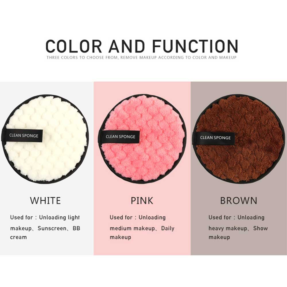 Microfiber Cloth Pads Facial Makeup Remover Puff Face Cleansing Towel Reusable Cotton Double layer Nail Art Cleaning Wipe