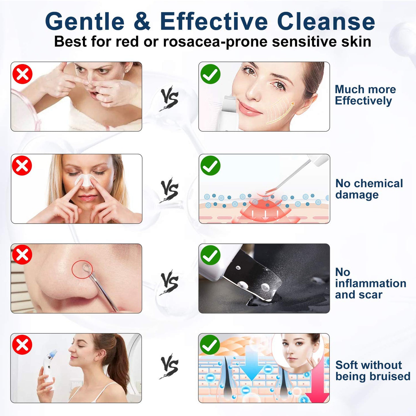 LCD Screen Cleans Pores Removes Blackheads And Pimples Oil And Dirt Facial Peeling Machine