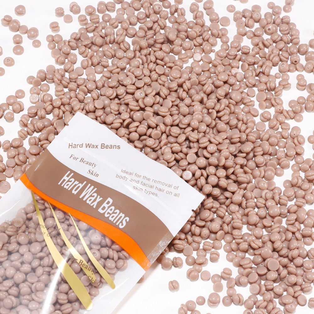 100g Wax beans Hard Hot Film Waxing Beans Bead Pellet Armpit Arm Legs Hair Removal No Strip Depilatory Wax-melt Warmer Machine
