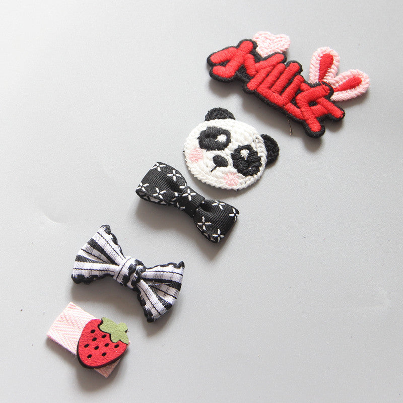 Children's Girls Hair Clip Headwear Crown Korean Little Princess Hair Ornaments Baby Hair Clip Set