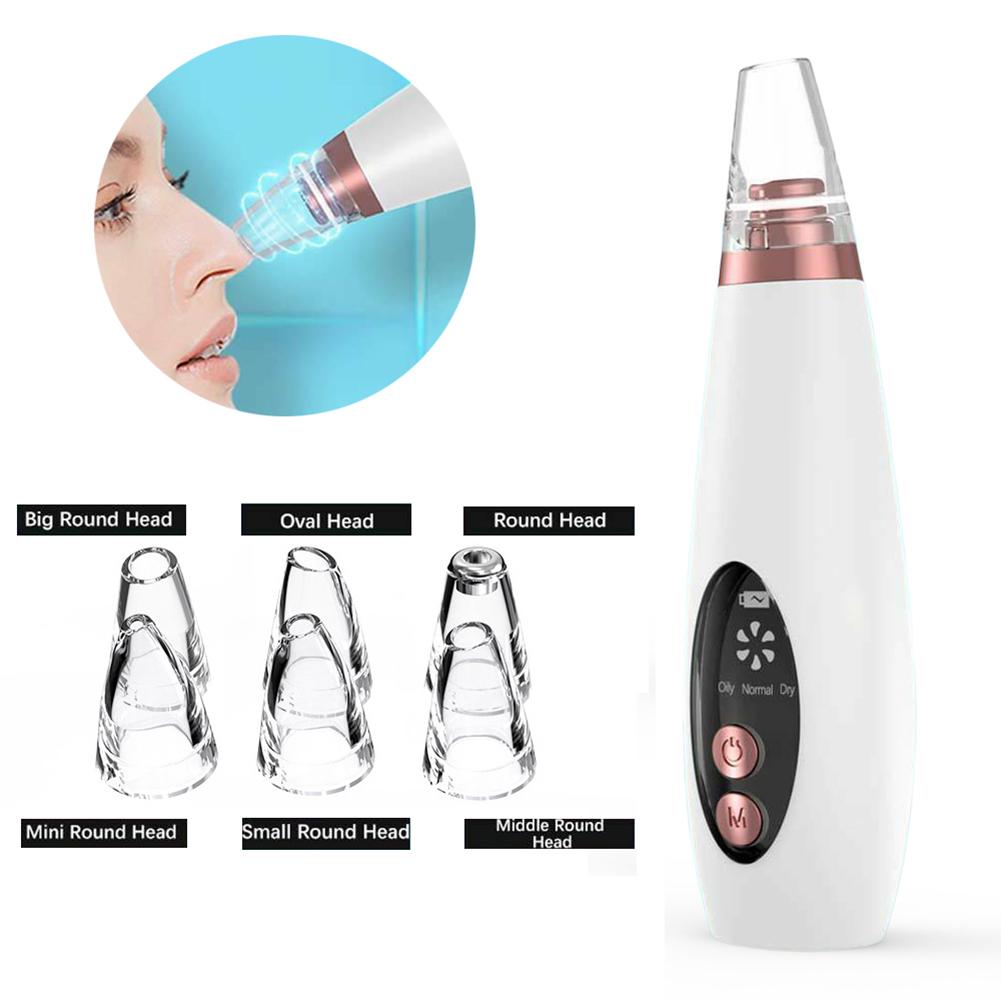 6 in 1 Electric Blackhead Remover Vacuum Acne Extractor Facial Pore CleanserÂ  The rechargeable design is convenient for repeated