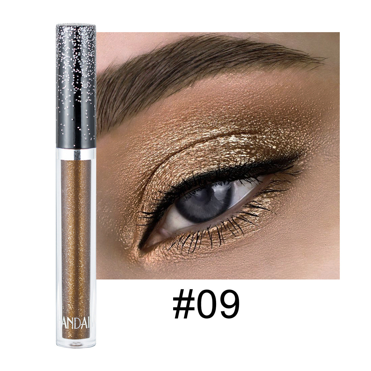 HANDAIYAN 12 Color Single Diamond Liquid Eye Shadow Psychedelic Pearly Shiny Eye Shadow Lying Silkworm Tear Makeup Eye Shadow Liquid