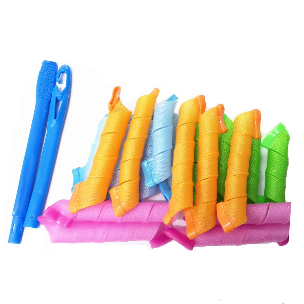 18pcs Hair Rollers Snail Rolls Styling Curler Tools, Easy At Home DIY Natural Way Magic Roller Magic Curler