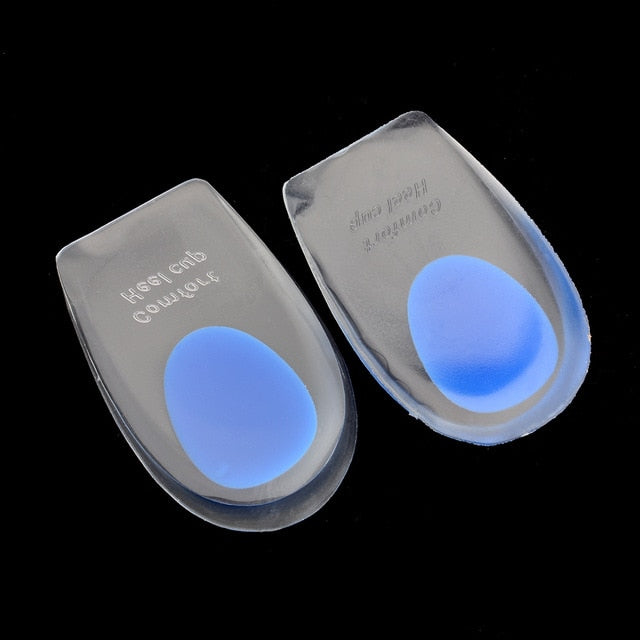 Gootrades 1 pair New style Gel Shoes Insoles Cushion Heel Cup Massage Pads Inserts Heel Care Silicone Good Shoe Inserts