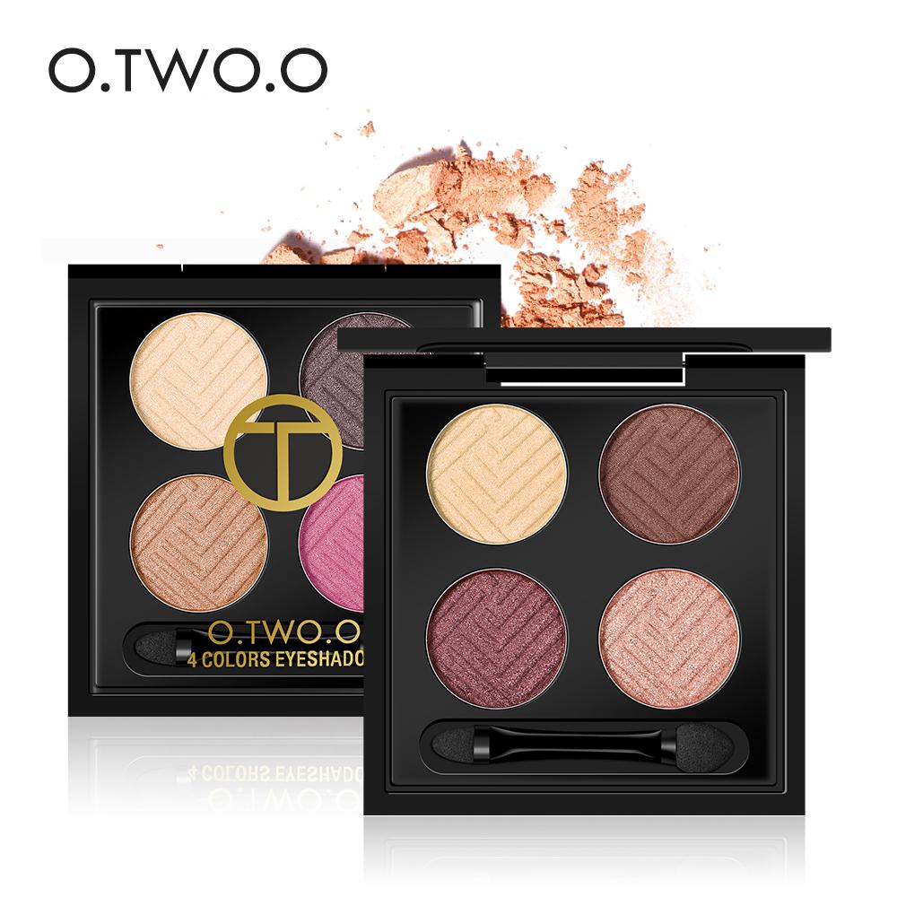 O.TWO.O 4colors Eyeshadow Makeup long lasting Eye shadow Colors Eyeshadow Palette Matte Diamond Glitter