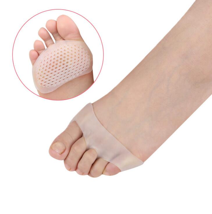 1Pair Silicone heel pad Soft Forefoot Half Yard Pads Invisible High Heel Shoes Slip Resistant Half Yard Pads Foot Care Tools