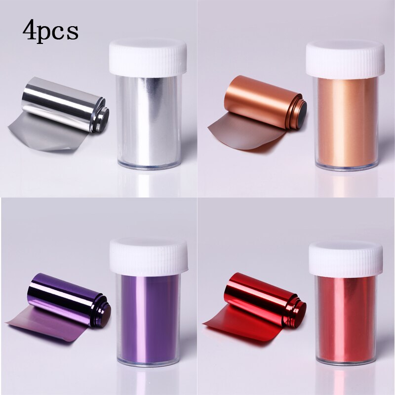 Pink Gold Sliver Nail Foils Sparkly Sky Glitter Marble Nail Art Transfer Stickers Slider Paper Nail Art Manicures Decoration