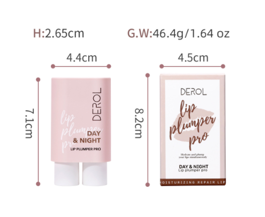 DEROL Ginger Mint Lip Plumping Liquid Plump and Increase Moisturizing and Moisturizing Lip Set Box Lip Plumping Lip Enhancer