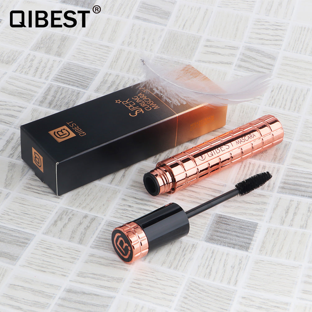 QIBEST Charming Curling Mascara Waterproof And Not Smudged, Big Eyes 4D Mascara