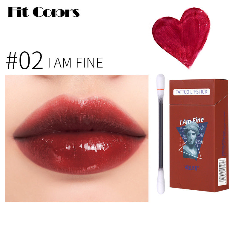 Cigarette Case Cotton Swab Lip Glaze Dyed Lip Liquid Disposable Non-Stick Cup Liquid Lipstick