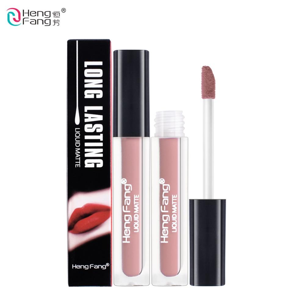 Long-lasting Waterproof Matte Liquid Lipstick 20 Colors Lip Gloss 2g Beauty Makeup Brand HengFang #H7014