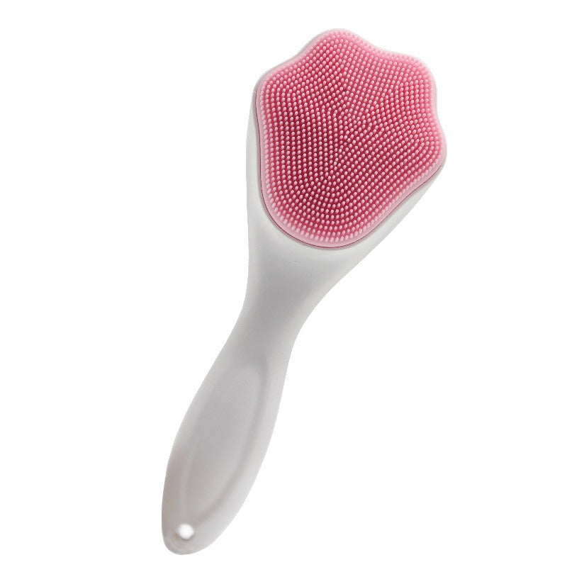 Cat Claw Face Wash Brush Silicone Long Handle Cat Claw Brush Soft Silicone Pore Cleaning Brush Facial Cleanser
