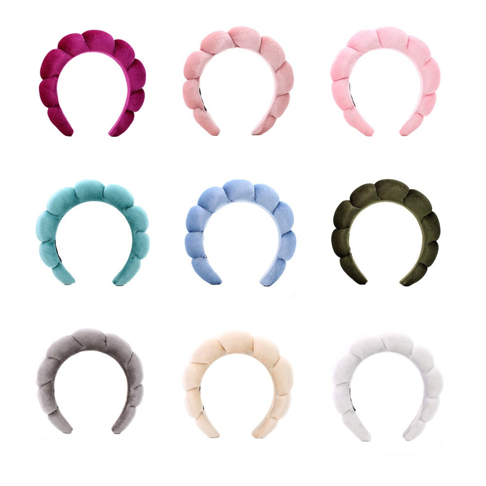 Sponge Fried Dough Twists headband female headdress hair ornament high skull top cloud headband