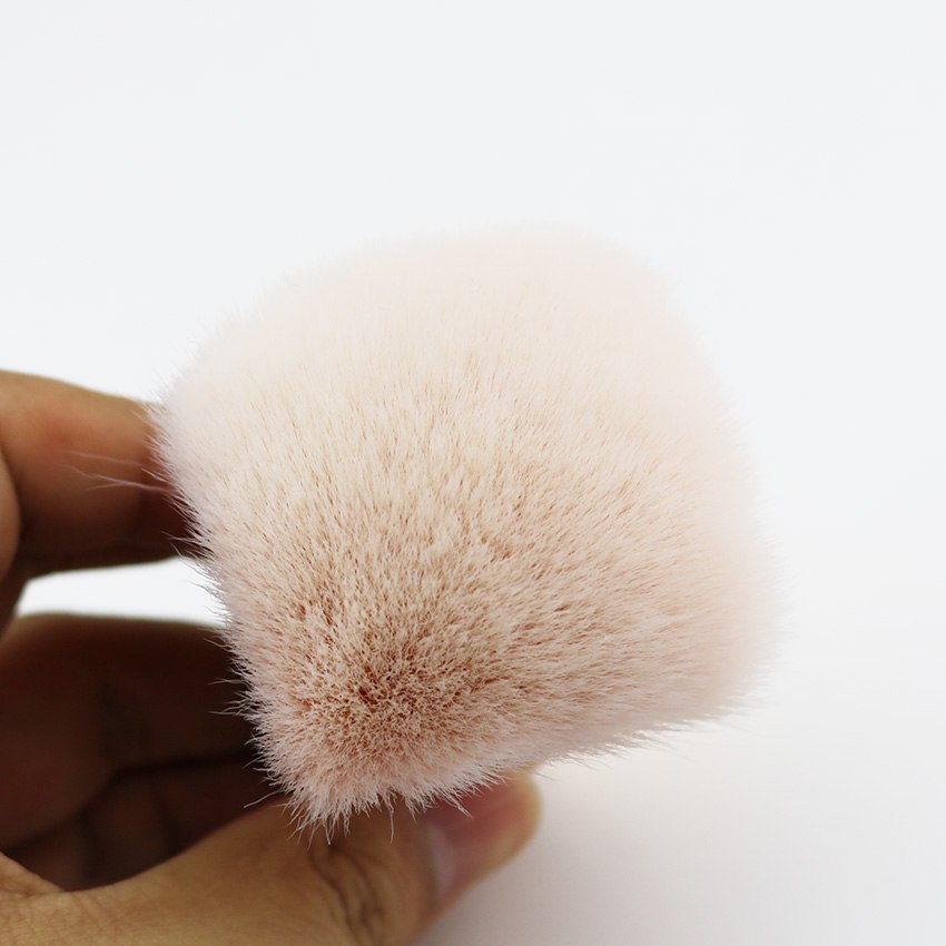 Trucco Pennello Kabuki capelli soffici Pesante Alluminio Metallo Dorato Viso Polvere Prodotti di base Make Up Strumento