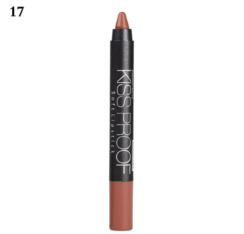 New 19 Colors MENOW KISS PROOF M.n Sexy Beauty Waterproof Lip Pencil Lipstick Lip Gloss Lip Liner