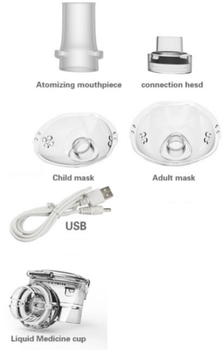 Portable Mesh Nebulizer Silent Ultrasonic Medical Steaming Inhaler USB Charging Adult Kids Respirator Humidifier Health Care
