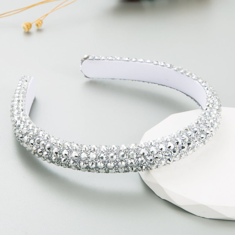 Colorful Rhinestone Full Drill Hoop Trendy Online Red The Same Super Flash Headdress