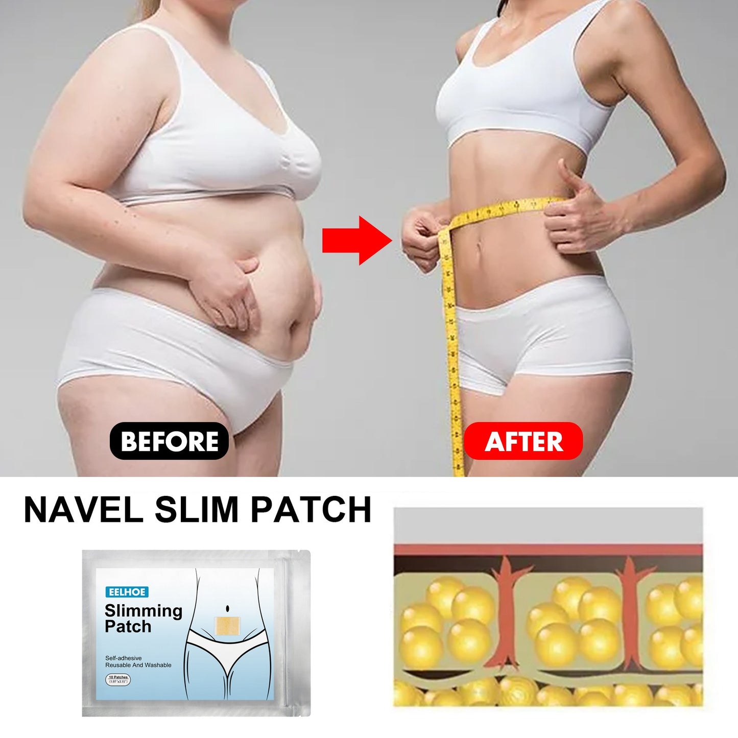 Eelhoe Bodybuilding Bellybutton Stick For Lazy People Firming Large Bellybutton Leg Shaping Slimming Bodybuilding Stick