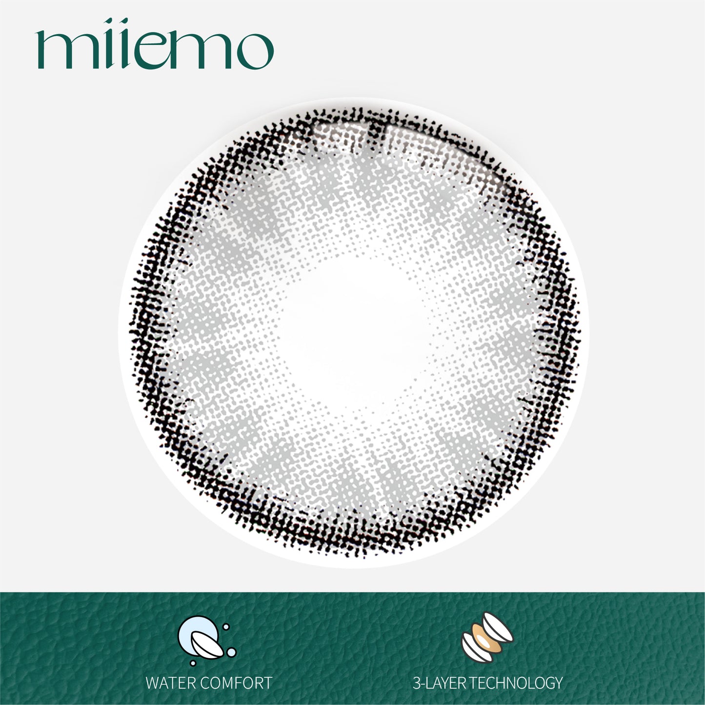 1Pair FDA Certificate Eyes Beautiful Pupil Colorful Girl Cosplay Contact Lenses  Purely GRAY