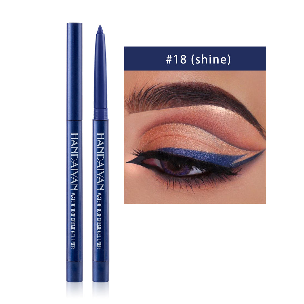 HANDAIYAN 20 Color Pearlescent Matte Waterproof And Difficult To Smudge Eyeliner Pen Rotatable Eye Shadow Eyeliner