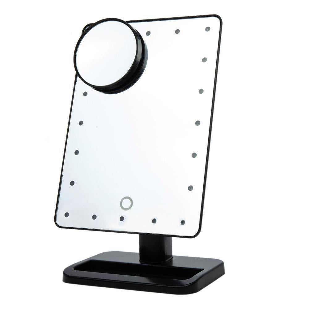 Adjustable 20/16 LEDs Lighted Makeup Mirror Touch Screen Portable Magnifying Vanity Tabletop Lamp Cosmetic Mirror