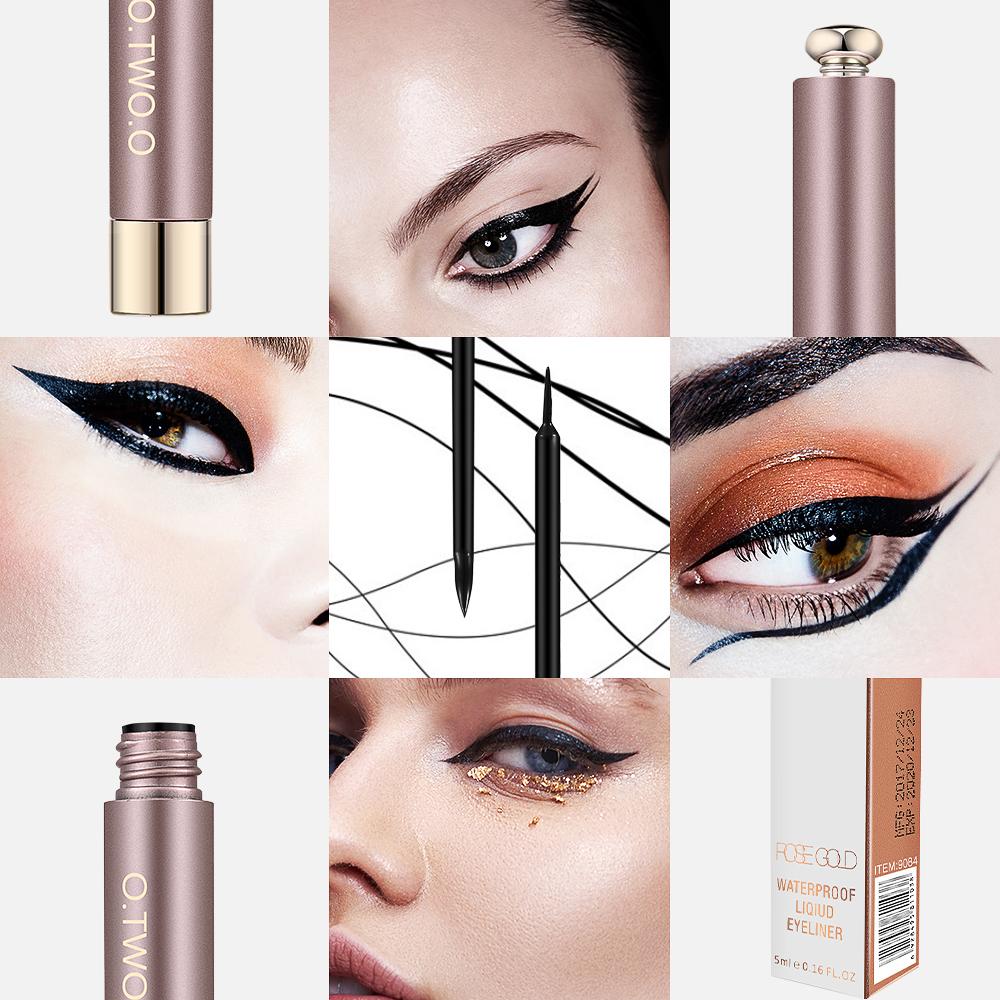 O.TWO.O Liquid Eyeliner Pen Black Beauty Cat Style 24 Hours Long-lasting Waterproof Makeup Cosmetic Tool