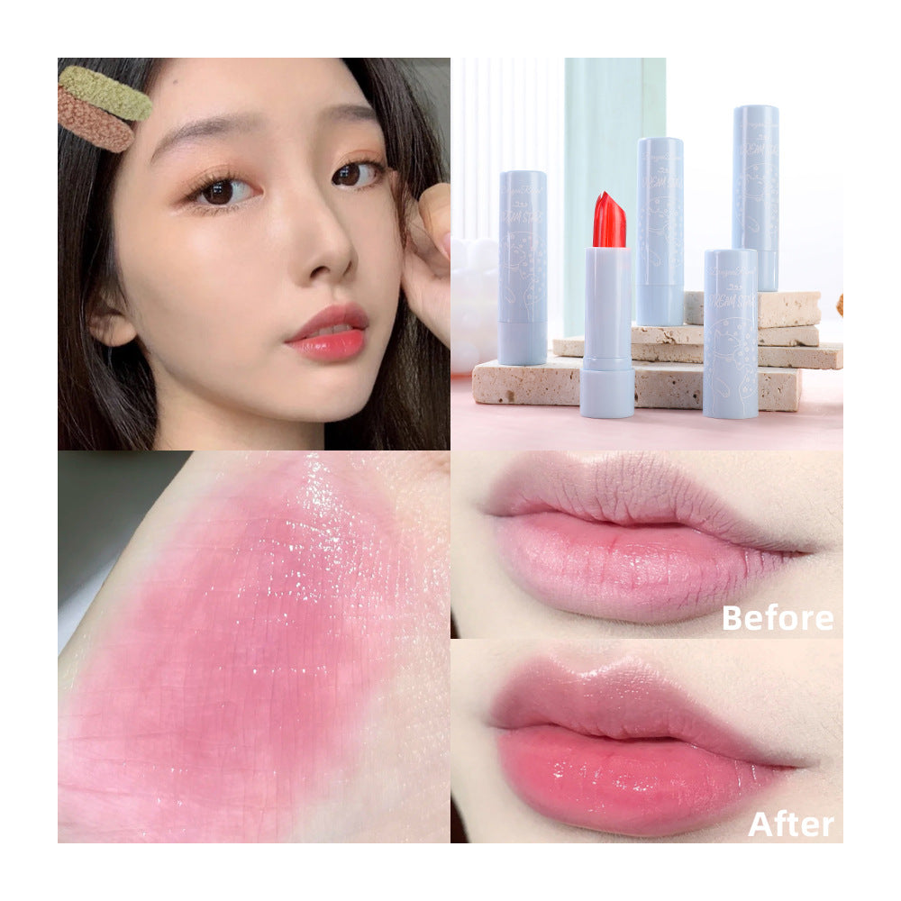 Color-Changing Lipstick Long-Lasting Moisturizing Not Easy To Decolorize Not Easy To Dip In The Cup Waterproof And Moisturizing Aloe Jelly Lipstick