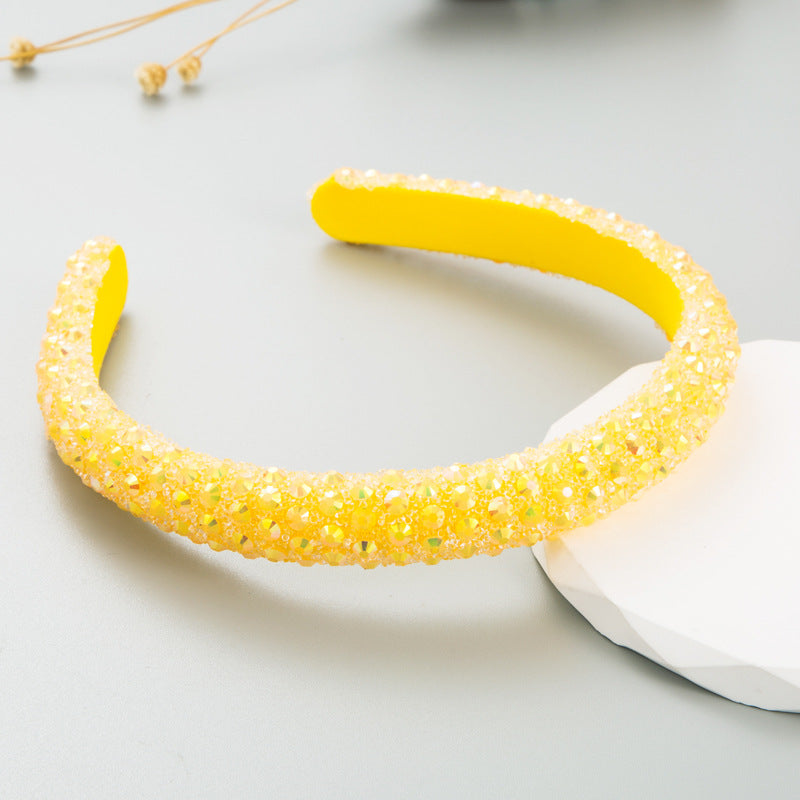 Colorful Rhinestone Full Drill Hoop Trendy Online Red The Same Super Flash Headdress