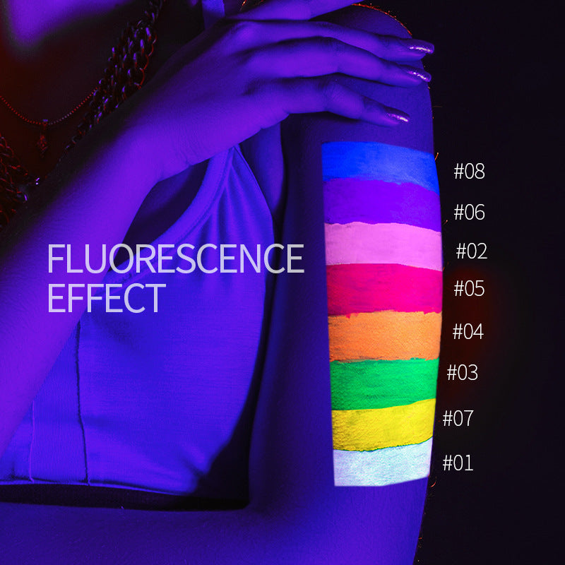 Fit Colors Fluorescent Luminous Color Eyeliner Rainbow Painted Graffiti Waterproof Quick Drying Eyeliner