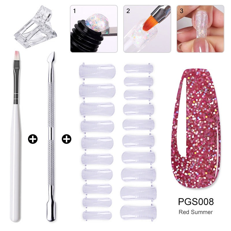 Nail Enhancement Crystal Extension Gel Tool Set Fast Extension Crystal Model Gel Uv Phototherapy Gel