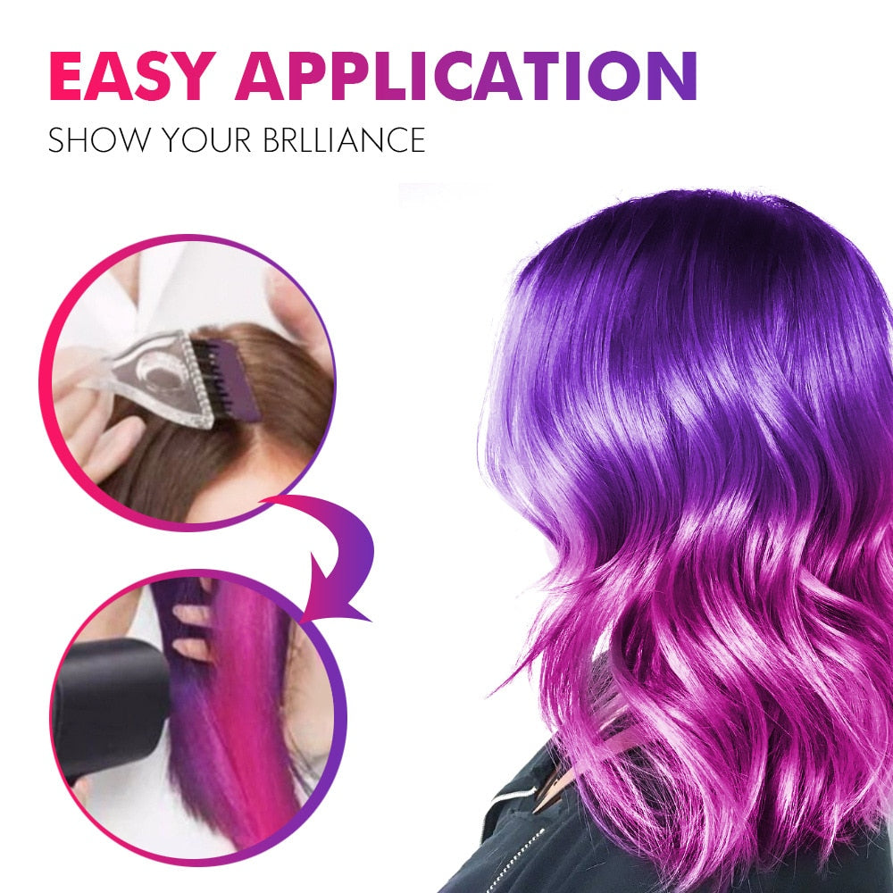 KOUYUE Temperature Change Hair Dye Popular 4 Colors Hair Coloring Semi-permanent Mermaid Warm Discoloration Hair Styling TSLM2