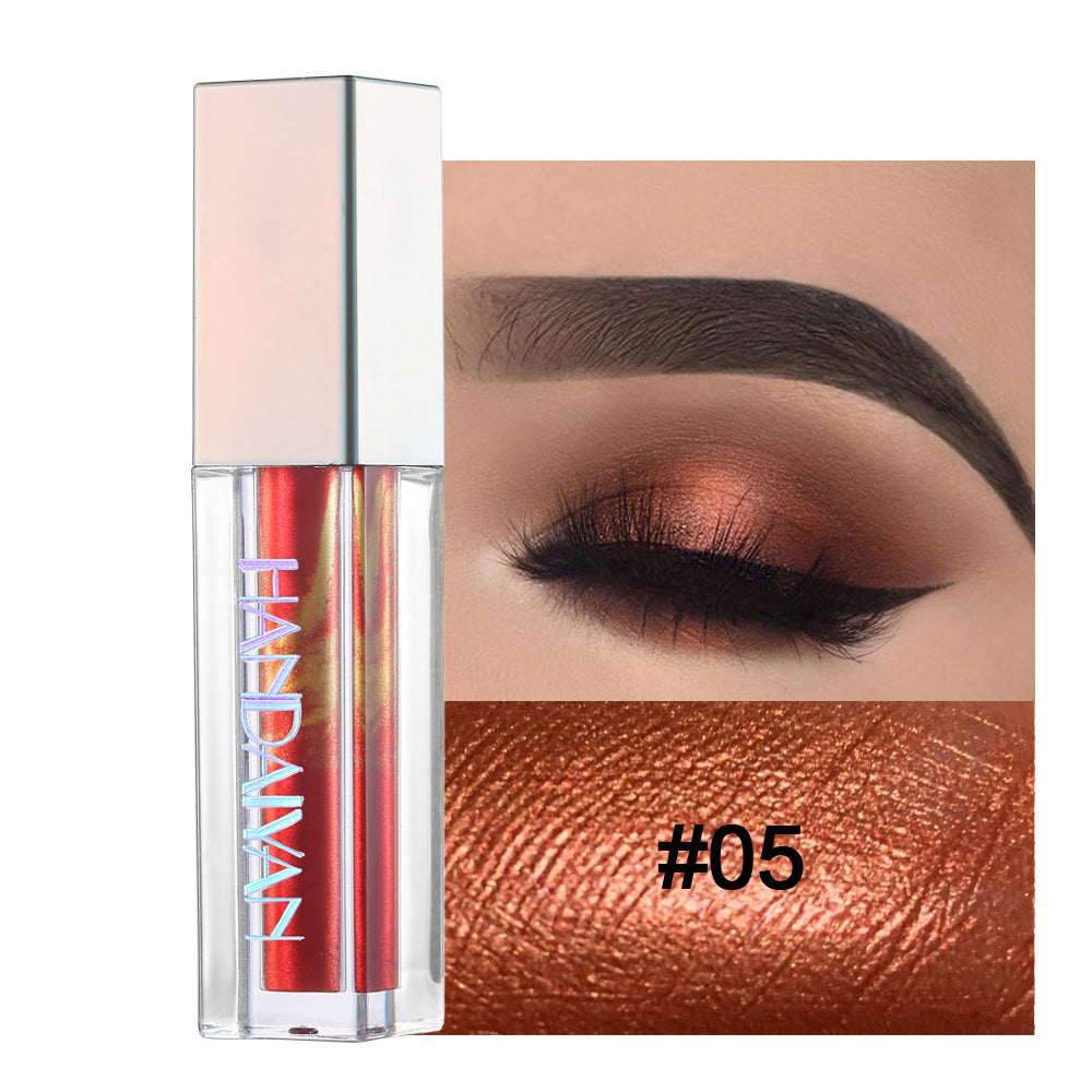 HANDAIYAN Eye Shadow Marble Liquid Eye Shadow Color Shine Diamond Chameleon Pearl Liquid Eye Shadow