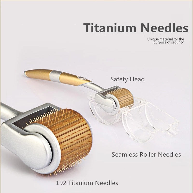 ZGTS192 Derma Roller Titanium Stainless Steel Needles For Facial Skin Care Microneedle Derma Rollering Therapy