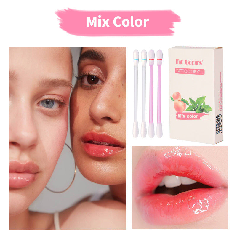 Fit Colors Cotton Swab Oil Lip Gloss Disposable Non-stick Cup Liquid Lipstick