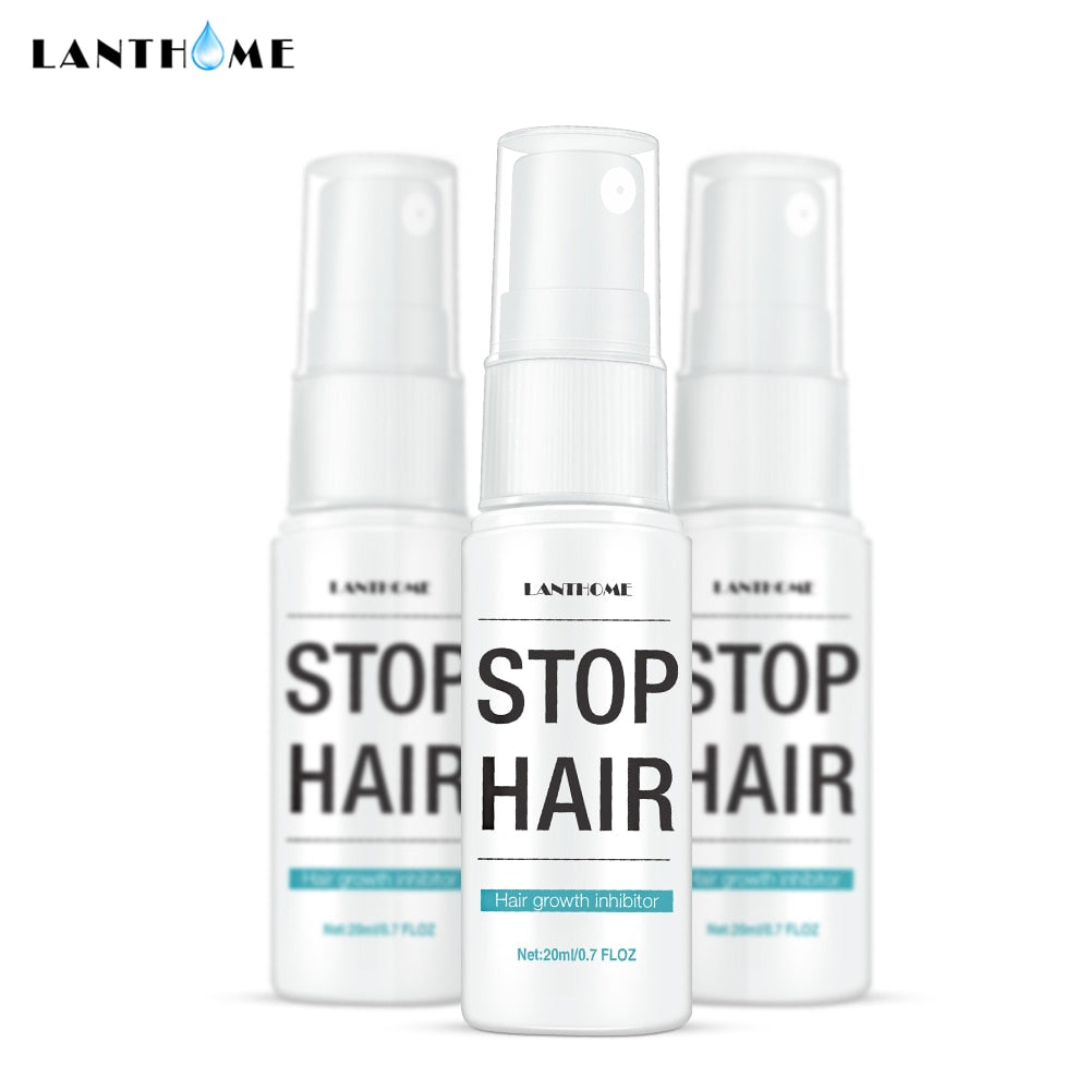 Permanent Stop Hair Growth Inhibitor Pubic Hair Repair Smooth Body Hair Removal Treatment Spray Facial Hair Remover for Women