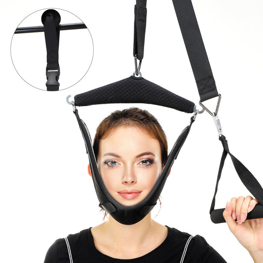 Home Suspended Cervical Traction Corrector Portable Neck Lifting Fixation Belt