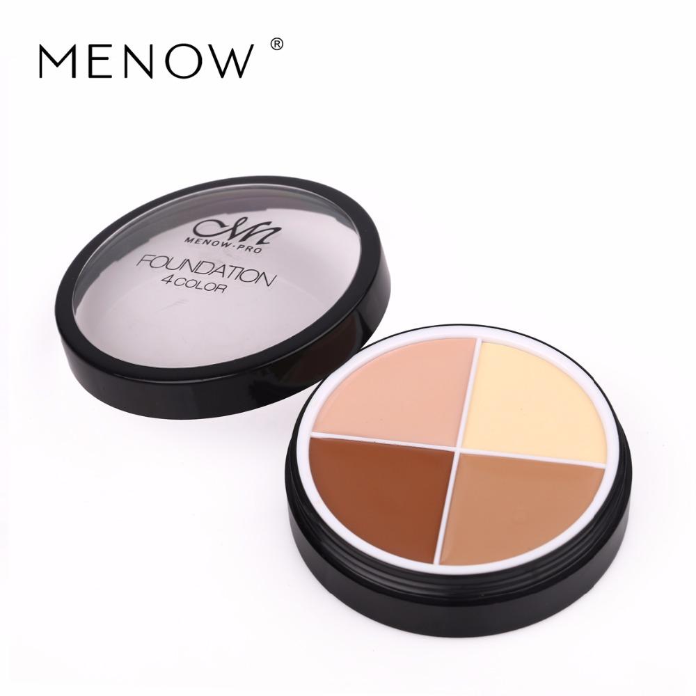 Menow 4 Colors Brand Makeup Face Concealer Cream Long Lasting Waterproof Camouflage Concealer Palette C14002