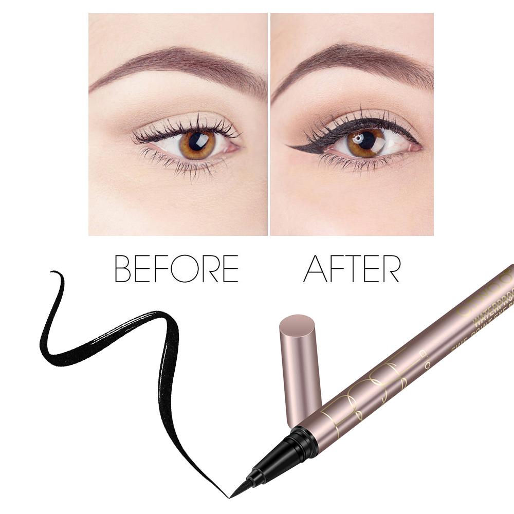 O.TWO.O 1PC NEW Beauty Cat Style Black Long-lasting Waterproof Liquid Eyeliner Eye Liner Pen  Tool