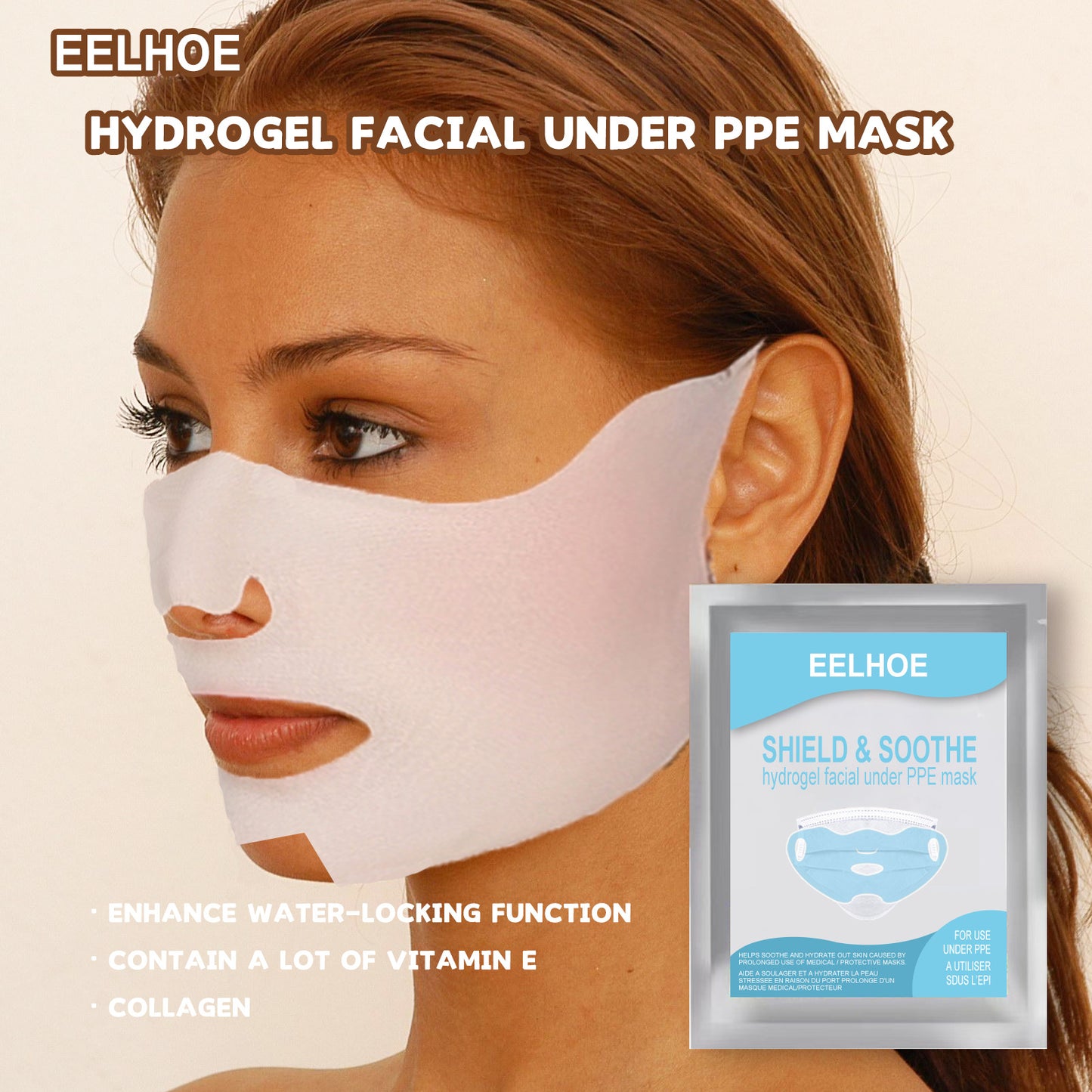 Anti UV Mask Outdoor Sports Ice Sensation Moisturizing Gel Pull Air And Wash Free Bandage Mask