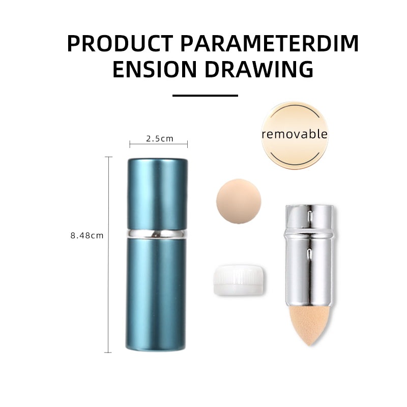 New Volcanic Stone Oil-Absorbing Ball Aluminum Alloy Volcanic Stone To Oil Stick Face Beauty Cleaning Dual-Use Beauty Makeup Ball