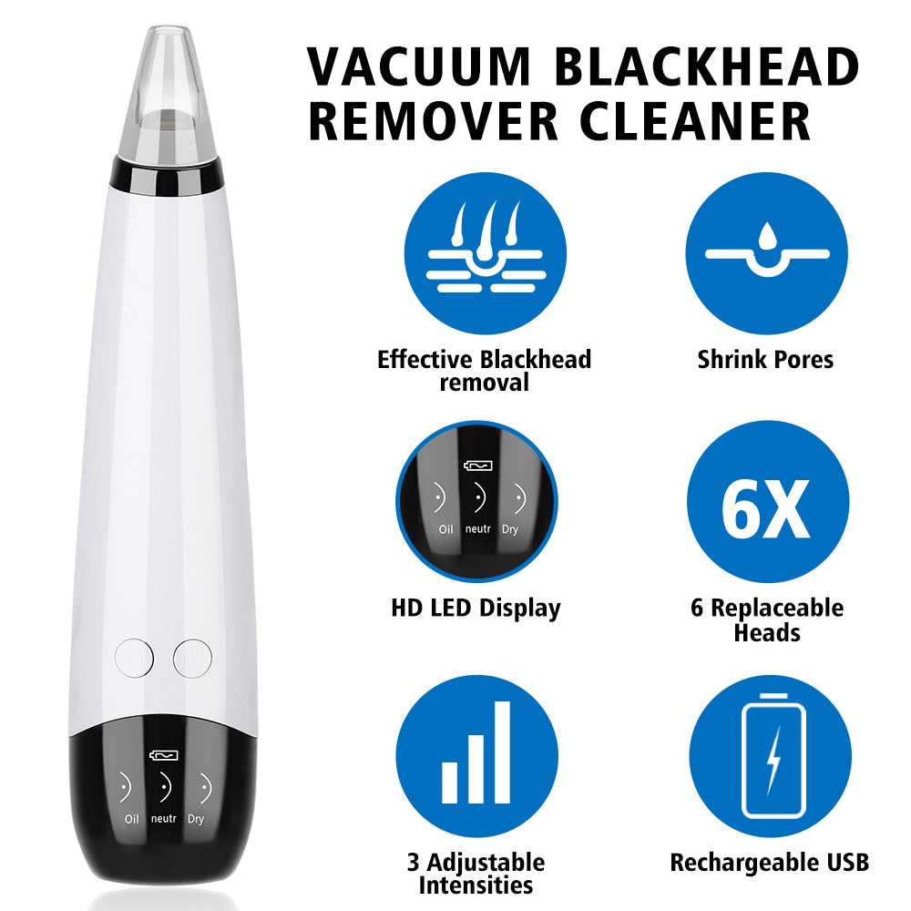 Electric Blackhead Remover Facial Nose Cleansing Pore Acne Cleanser Pore Cleansing Blackhead Instrument