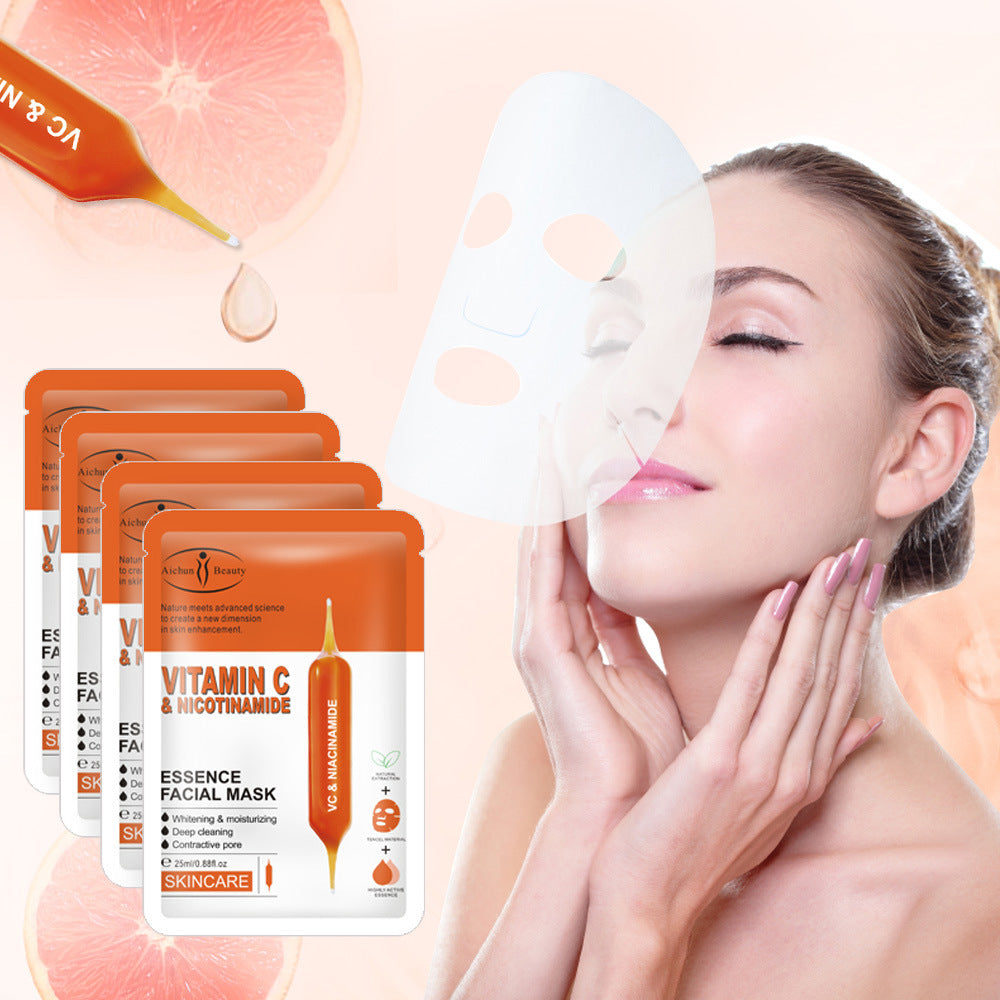 Blood Orange & Niacinamide Facial Mask Fade Fine Lines Brighten Skin Hydrating Mask
