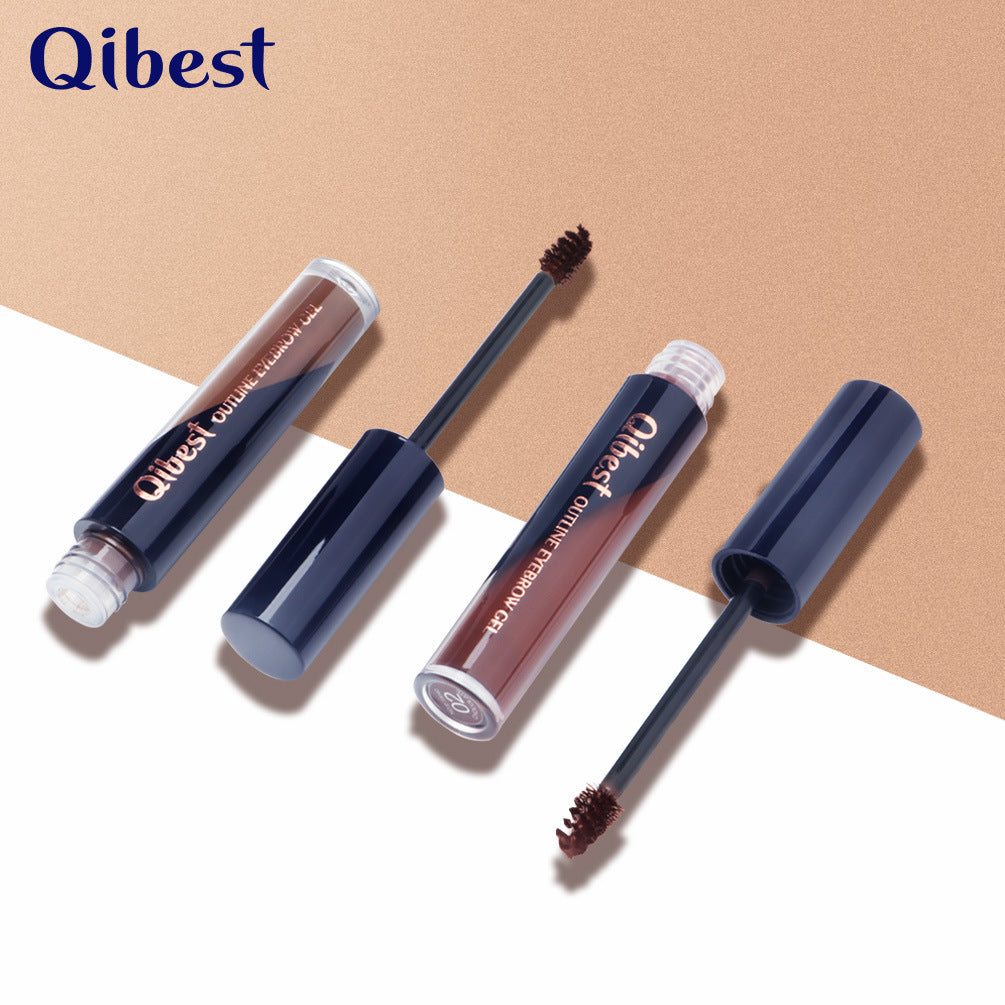 QIBEST Three Dimensional Thick Eyebrow Dyeing Liquid Eyebrow Dyeing Eyebrow Cream Waterproof Makeup Does Not Smudge Does Not Take Off Makeup