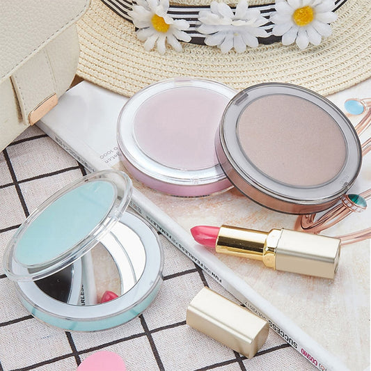 LED Lighted Mini Makeup Mirror 3X Magnifying Compact Travel Portable Sensing Lighting Touch Screen Makeup Mirror