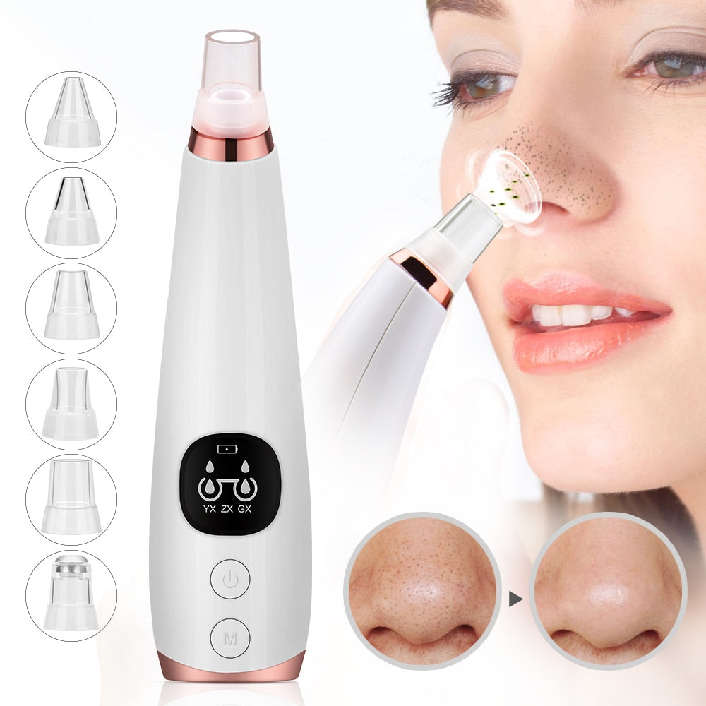 Skin Care Face Deep Pore Acne Pimple Removal Vacuum Suction Facial Diamond Beauty Tool
