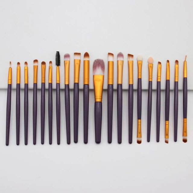 20 eye makeup brushes eyebrow brush foundation brush eye shadow lip brush Silicone Nylon Eye Shadow