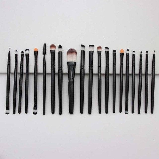 20 eye makeup brushes eyebrow brush foundation brush eye shadow lip brush Silicone Nylon Eye Shadow