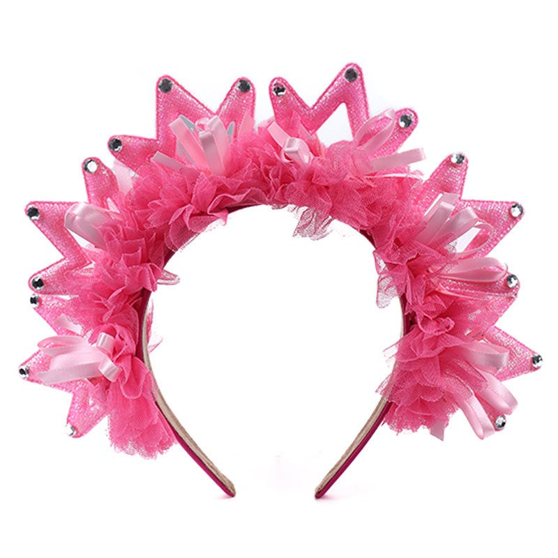 Fashion Fabric Crown Hair Hoops for Women