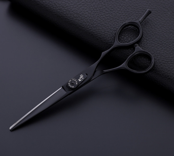 Professional Japan 440c 6 & 5.5 inch rainbow cut hair scissors set cutting shears thinning barber scissor hairdressing scissors