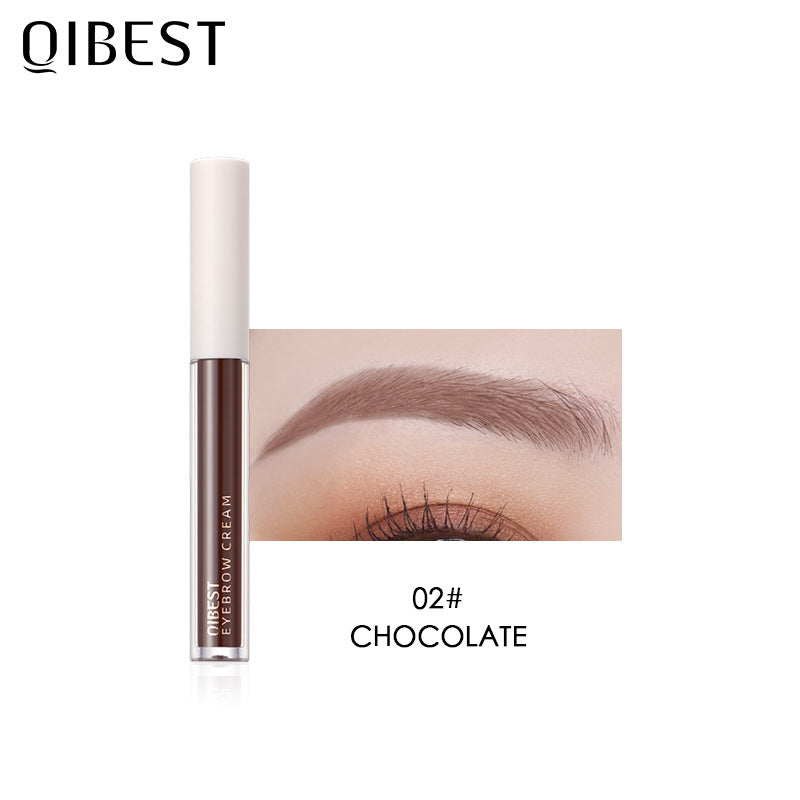QIBEST New Three Dimensional Eyebrow Dyeing Cream Does Not Fade And Halo And Eyebrow Dyeing Liquid Is Waterproof And Sweat Proof